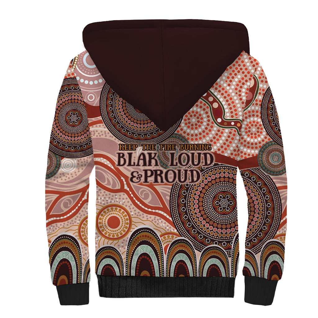 Generational Warriors NAIDOC 2024 Sherpa Hoodie Make a Fire Indigenous Cultural Spirit