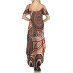 Generational Warriors NAIDOC 2024 Summer Maxi Dress Make a Fire Indigenous Cultural Spirit