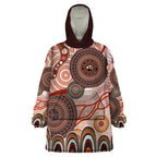Generational Warriors NAIDOC 2024 Wearable Blanket Hoodie Make a Fire Indigenous Cultural Spirit