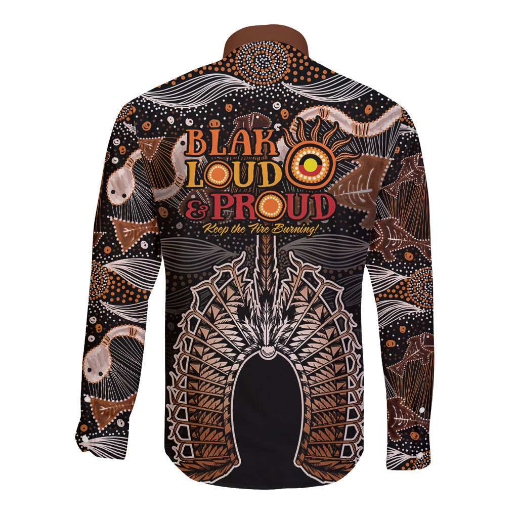 Torres Strait Islander NAIDOC 2024 Long Sleeve Button Shirt Dhari Headdress Indigenous Cultural Spirit