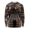 Torres Strait Islander NAIDOC 2024 Long Sleeve Shirt Dhari Headdress Indigenous Cultural Spirit