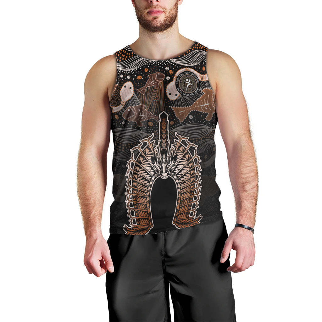 Torres Strait Islander NAIDOC 2024 Men Tank Top Dhari Headdress Indigenous Cultural Spirit