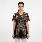 Torres Strait Islander NAIDOC 2024 Scrub Top Dhari Headdress Indigenous Cultural Spirit - Aussie Hoodie