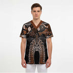 Torres Strait Islander NAIDOC 2024 Scrub Top Dhari Headdress Indigenous Cultural Spirit - Aussie Hoodie