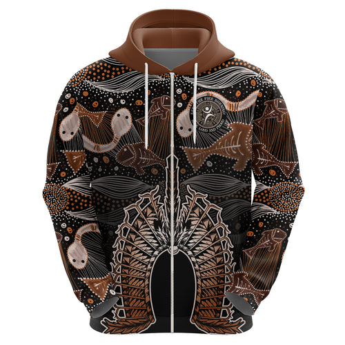 Torres Strait Islander NAIDOC 2024 Zip Hoodie Dhari Headdress Indigenous Cultural Spirit