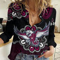 (Custom Personalised) NRL Manly Warringah Sea Eagles Rugby 1946 Aboriginal Women Casual Shirt LT9