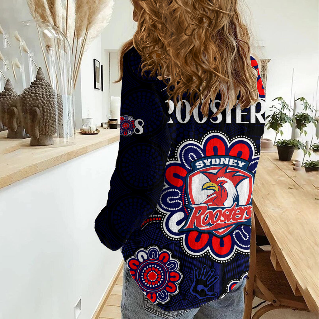 NRL Sydney Roosters Rugby 1908 Aboriginal Women Casual Shirt LT9