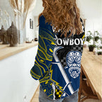 NRL Combine Warriors and Cowboys Women Casual Shirt Maori mixed Aboriginal LT9