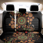 Aboriginal Dots Art Painting With Boomerang Back Car Seat Cover