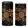 Aboriginal Dots Art Painting With Boomerang 4 in 1 Can Cooler Tumbler