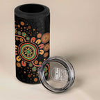Aboriginal Dots Art Painting With Boomerang 4 in 1 Can Cooler Tumbler
