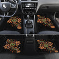 Aboriginal Dots Art Painting With Boomerang Car Mats