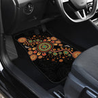 Aboriginal Dots Art Painting With Boomerang Car Mats