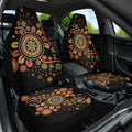 Aboriginal Dots Art Painting With Boomerang Car Seat Cover