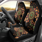 Aboriginal Dots Art Painting With Boomerang Car Seat Cover