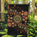 Aboriginal Dots Art Painting With Boomerang Garden Flag