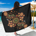 Aboriginal Dots Art Painting With Boomerang Sarong