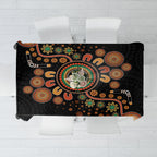 Aboriginal Dots Art Painting With Boomerang Tablecloth