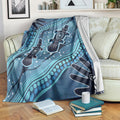 Aboriginal Dots Art Painting with Platypus Blanket No 1