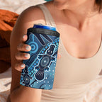 Aboriginal Dots Art Painting with Platypus 4 in 1 Can Cooler Tumbler No 1
