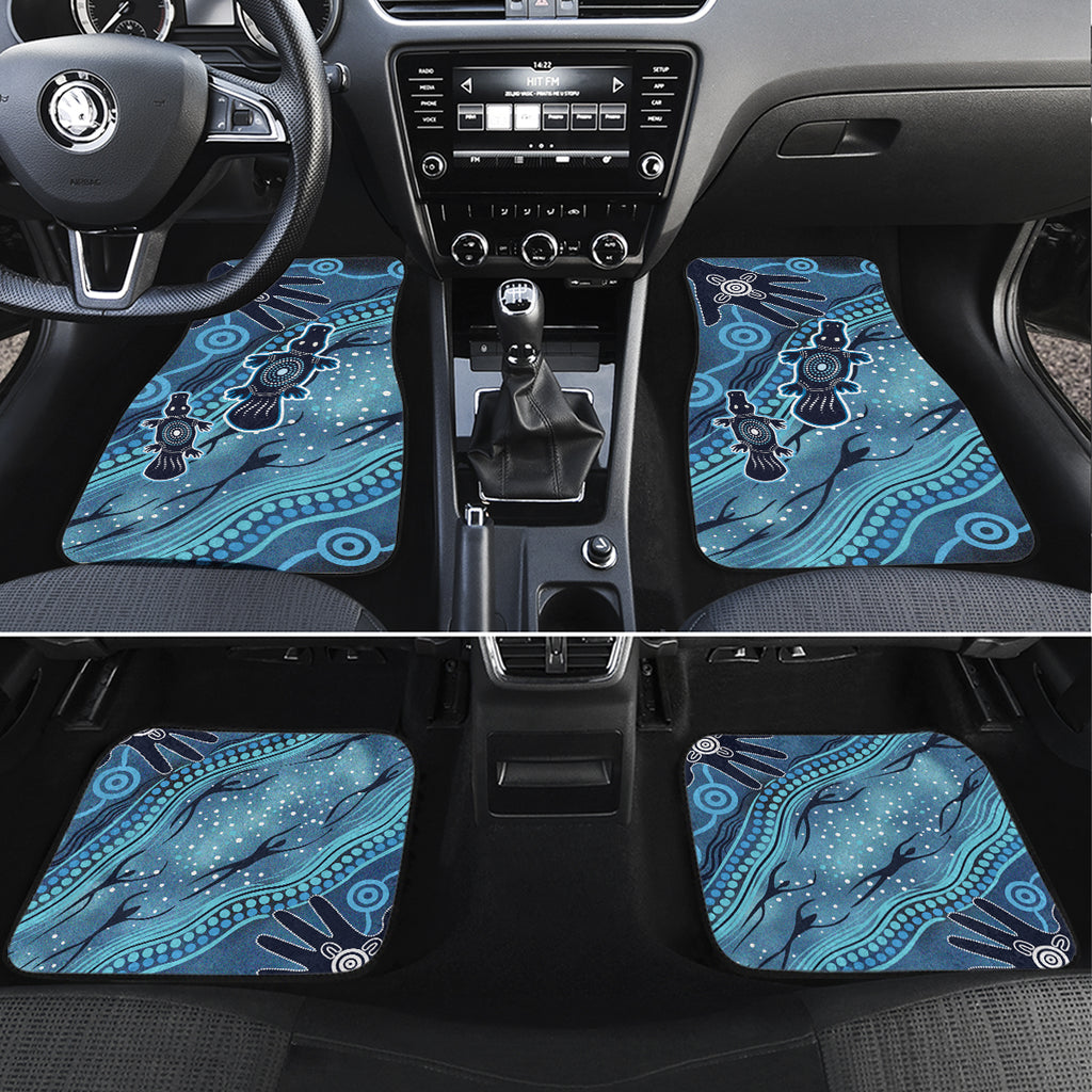 Aboriginal Dots Art Painting with Platypus Car Mats No 1
