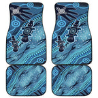 Aboriginal Dots Art Painting with Platypus Car Mats No 1