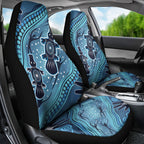 Aboriginal Dots Art Painting with Platypus Car Seat Cover No 1