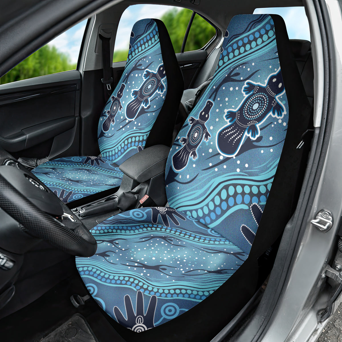 Aboriginal Dots Art Painting with Platypus Car Seat Cover No 1