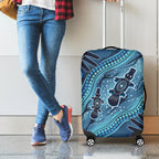 Aboriginal Dots Art Painting with Platypus Luggage Cover No 1