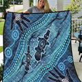 Aboriginal Dots Art Painting with Platypus Quilt No 1