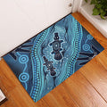 Aboriginal Dots Art Painting with Platypus Rubber Doormat No 1