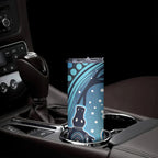 Aboriginal Dots Art Painting with Platypus Skinny Tumbler No 1