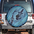 Aboriginal Dots Art Painting with Platypus Spare Tire Cover No 1