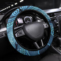 Aboriginal Dots Art Painting with Platypus Steering Wheel Cover No 1