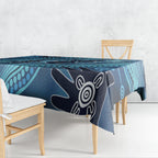 Aboriginal Dots Art Painting with Platypus Tablecloth No 1