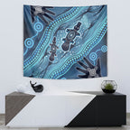 Aboriginal Dots Art Painting with Platypus Tapestry No 1