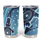 Aboriginal Dots Art Painting with Platypus Tumbler Cup No 1