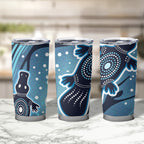 Aboriginal Dots Art Painting with Platypus Tumbler Cup No 1