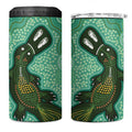 Aboriginal Dots Art Painting with Platypus 4 in 1 Can Cooler Tumbler No 2