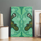 Aboriginal Dots Art Painting with Platypus Canvas Wall Art No 2