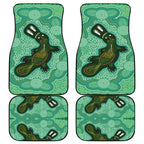 Aboriginal Dots Art Painting with Platypus Car Mats No 2
