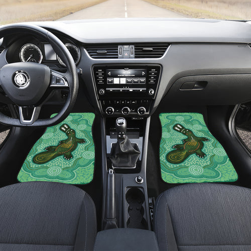 Aboriginal Dots Art Painting with Platypus Car Mats No 2