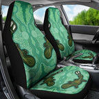 Aboriginal Dots Art Painting with Platypus Car Seat Cover No 2