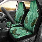 Aboriginal Dots Art Painting with Platypus Car Seat Cover No 2