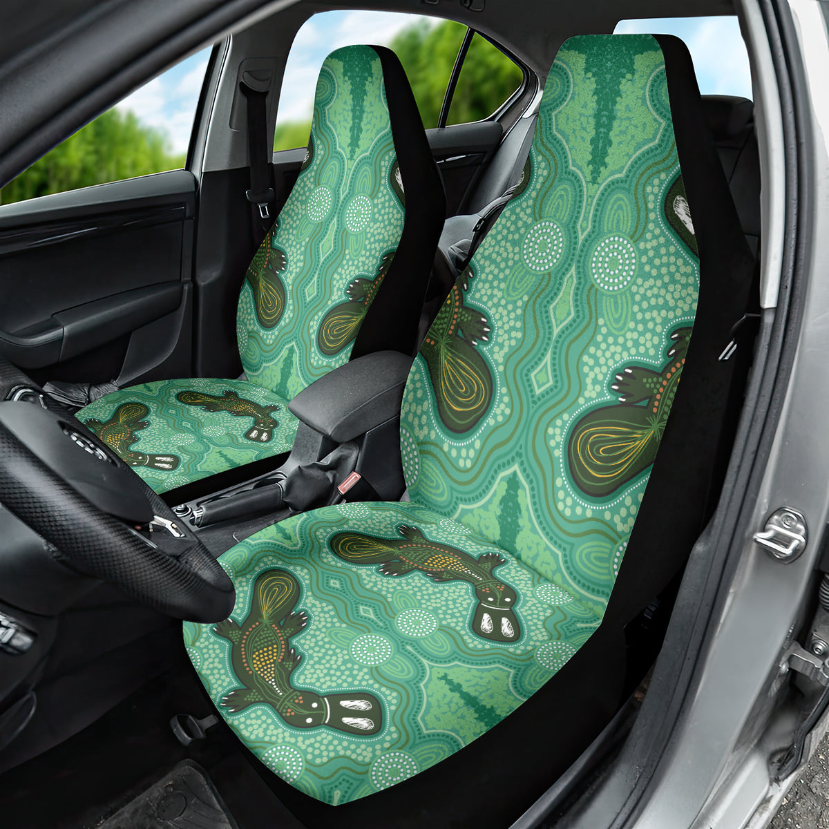 Aboriginal Dots Art Painting with Platypus Car Seat Cover No 2