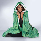 Aboriginal Dots Art Painting with Platypus Hooded Blanket No 2