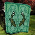 Aboriginal Dots Art Painting with Platypus Quilt No 2
