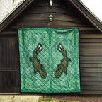 Aboriginal Dots Art Painting with Platypus Quilt No 2