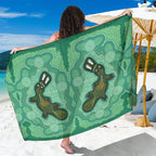 Aboriginal Dots Art Painting with Platypus Sarong No 2