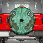 Aboriginal Dots Art Painting with Platypus Spare Tire Cover No 2
